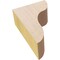 Ekena Millwork 2"W x 4"D x 6"H Classic Carmel Rough Cedar Woodgrain TimberThane Corbel, Primed Tan CORUR02X04X06CARRCPR - alternate 3
